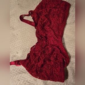Adore Me Red Lace Bra